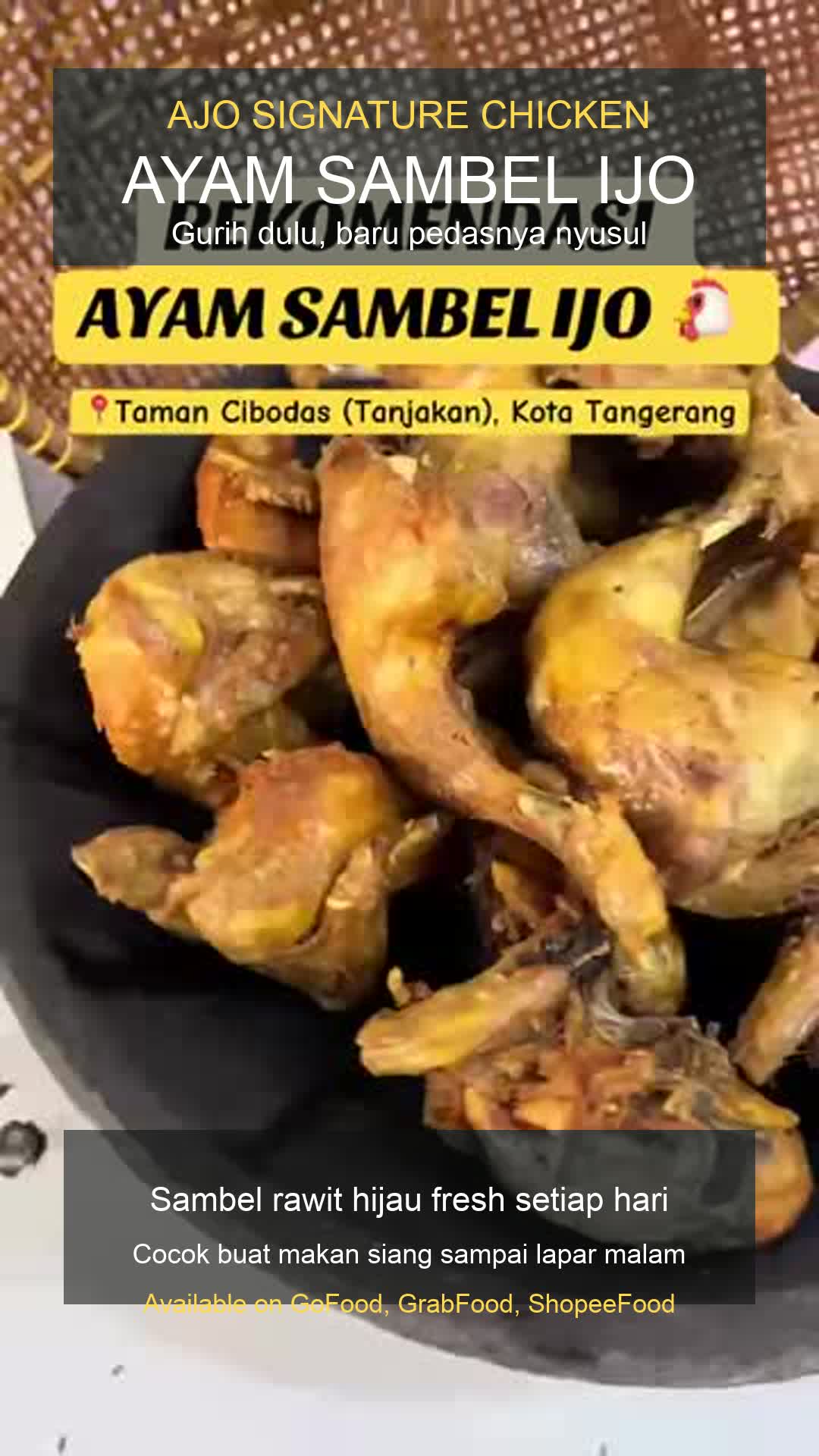 Thumbnail TikTok produk ayam sambel ijo